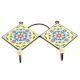 Yellow And Red Ceramic Flower Tiles Hooks